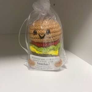 Crochet Burger Teacher Gift